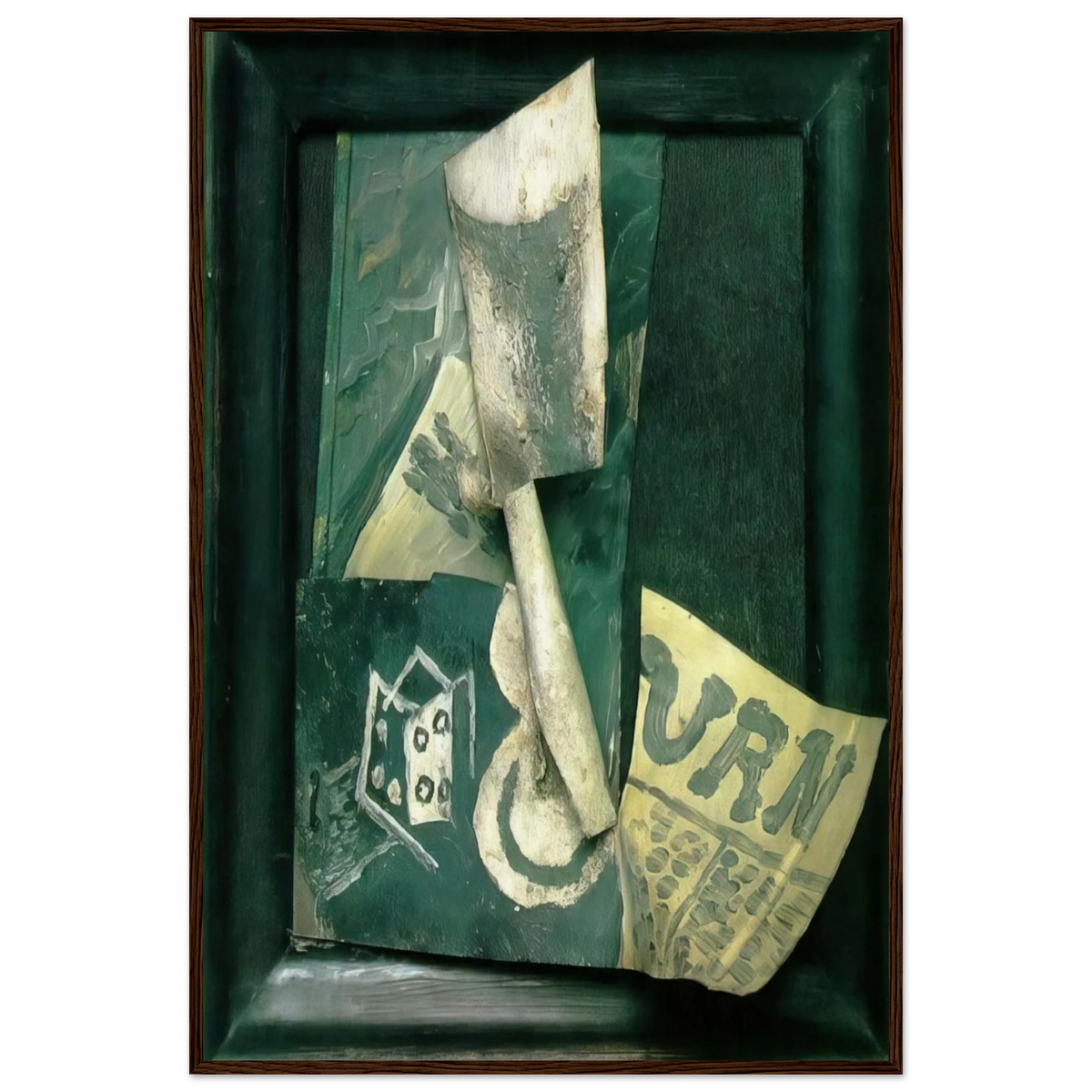 Glass and newspaper Framed Poster | Pablo Picasso Framed Prints Wall Art | Pablo Picasso Shop
