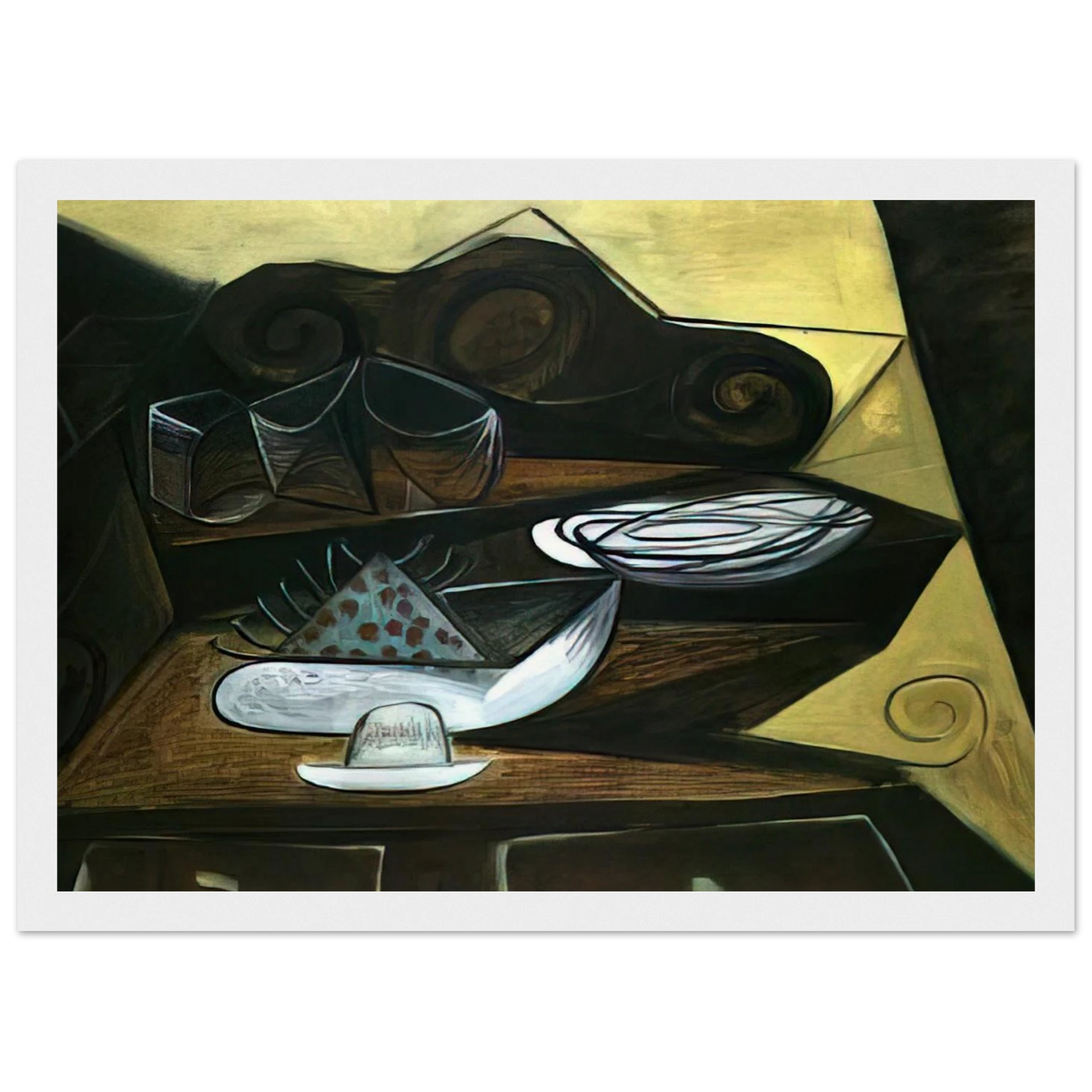 The Buffet  Catalan  Framed Poster | Pablo Picasso Framed Prints Wall Art | Pablo Picasso Shop