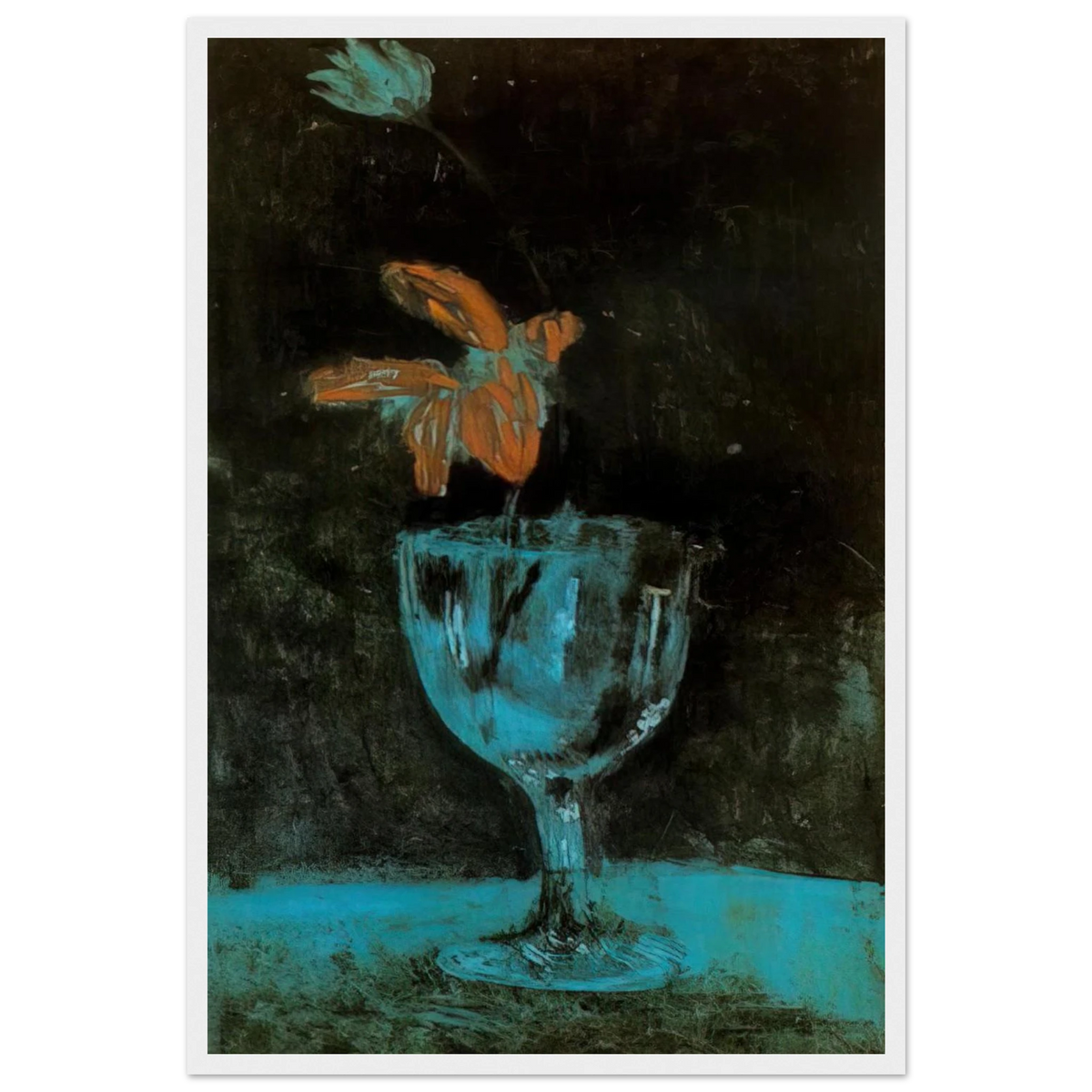 A blue vase - 1903 Framed Poster | Pablo Picasso Framed Prints Wall Art | Pablo Picasso Shop