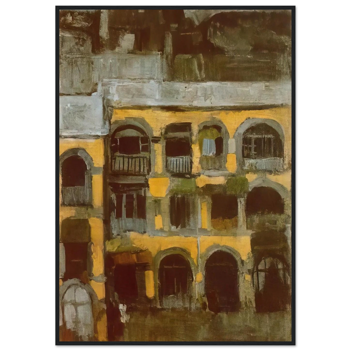 A blue house Framed Poster | Pablo Picasso Framed Prints Wall Art | Pablo Picasso Shop