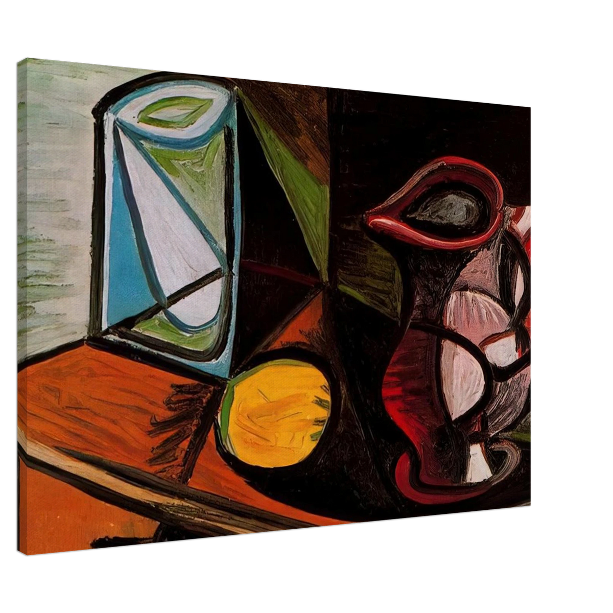 Glass and pitcher Canvas | Pablo Picasso Canvas | Pablo Picasso Shop