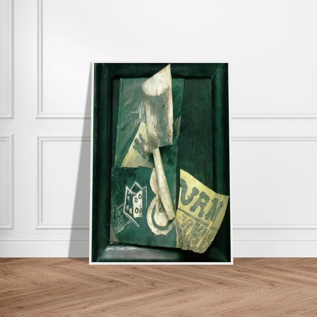 Glass and newspaper Framed Poster | Pablo Picasso Framed Prints Wall Art | Pablo Picasso Shop