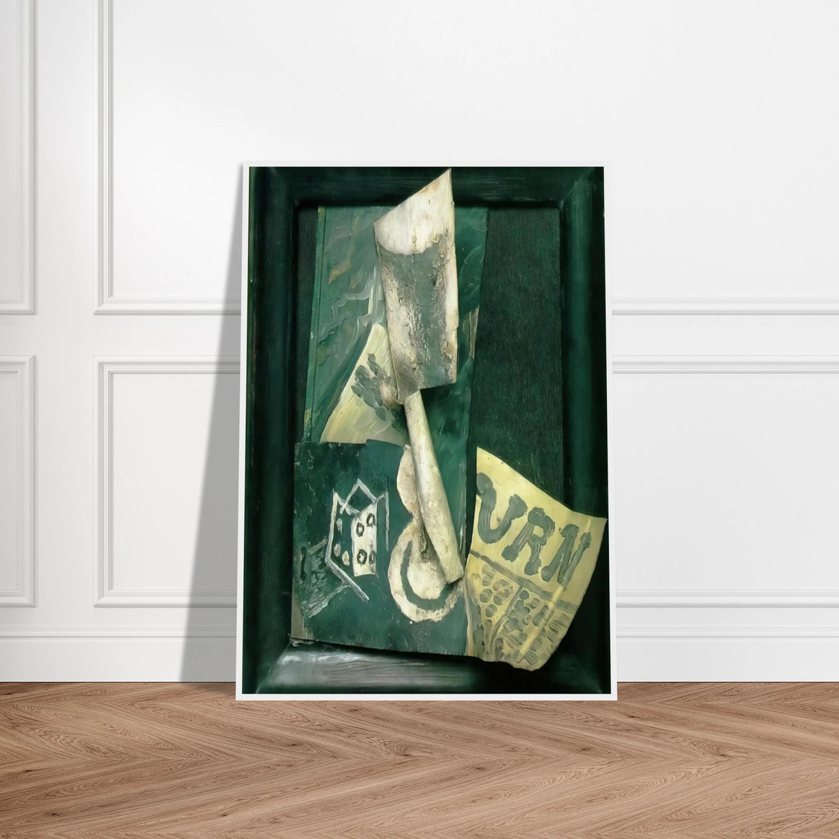 Glass and newspaper Framed Poster | Pablo Picasso Framed Prints Wall Art | Pablo Picasso Shop