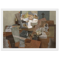 Still Life with Compote and Glass - 1914 Framed Poster | Pablo Picasso Framed Prints Wall Art | Pablo Picasso Shop