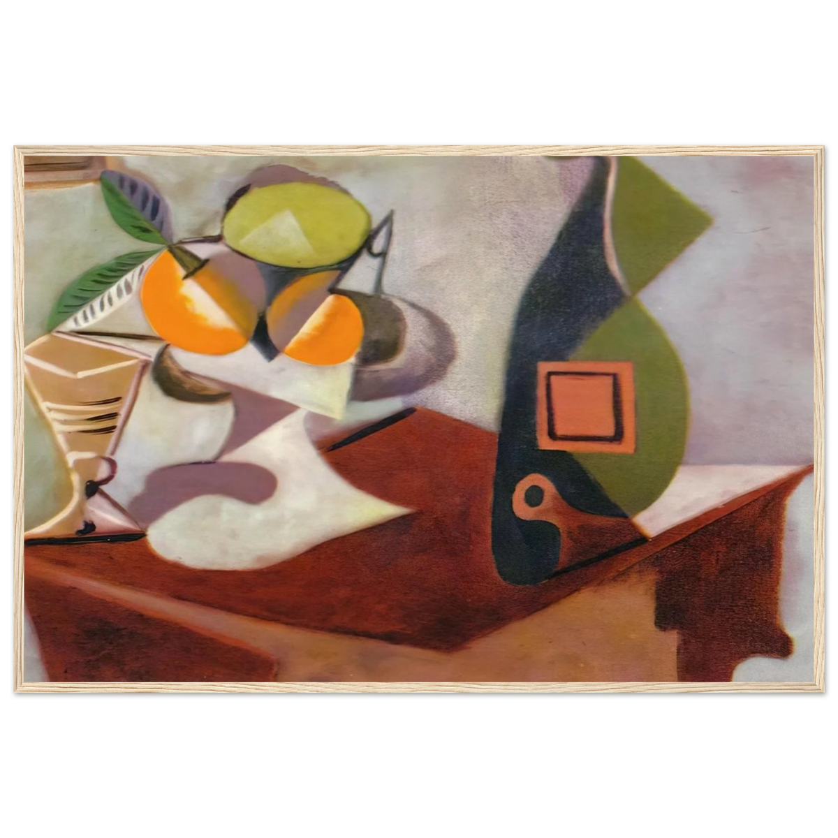 Still life with lemon and oranges Framed Poster | Pablo Picasso Framed Prints Wall Art | Pablo Picasso Shop