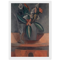 Flowers in a Grey Jar - 1908 Framed Poster | Pablo Picasso Framed Prints Wall Art | Pablo Picasso Shop