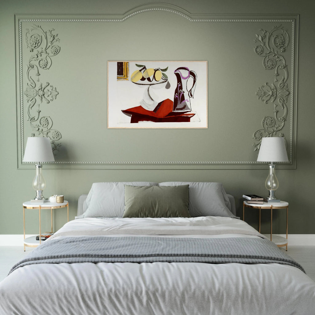 Still life with lemon and jug Framed Poster | Pablo Picasso Framed Prints Wall Art | Pablo Picasso Shop