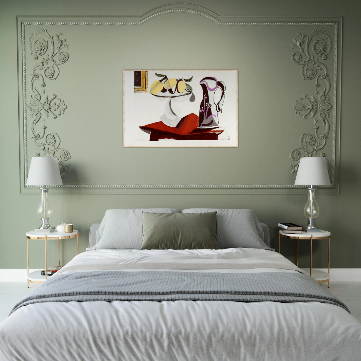 Still life with lemon and jug Framed Poster | Pablo Picasso Framed Prints Wall Art | Pablo Picasso Shop