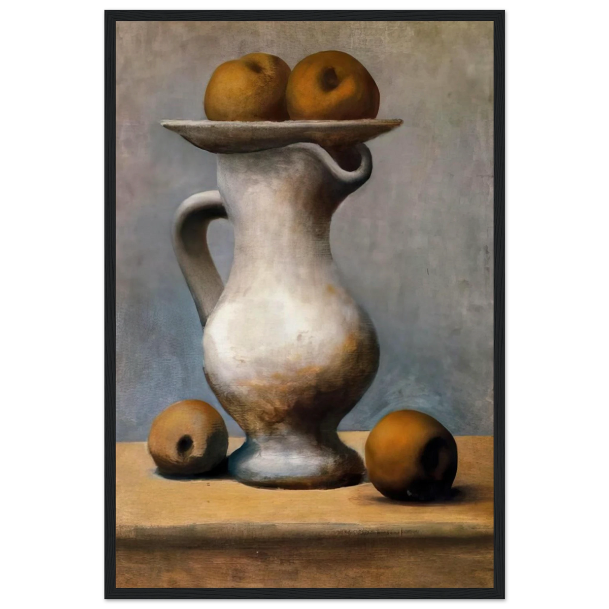 Still life with pitcher and apples Framed Poster | Pablo Picasso Framed Prints Wall Art | Pablo Picasso Shop