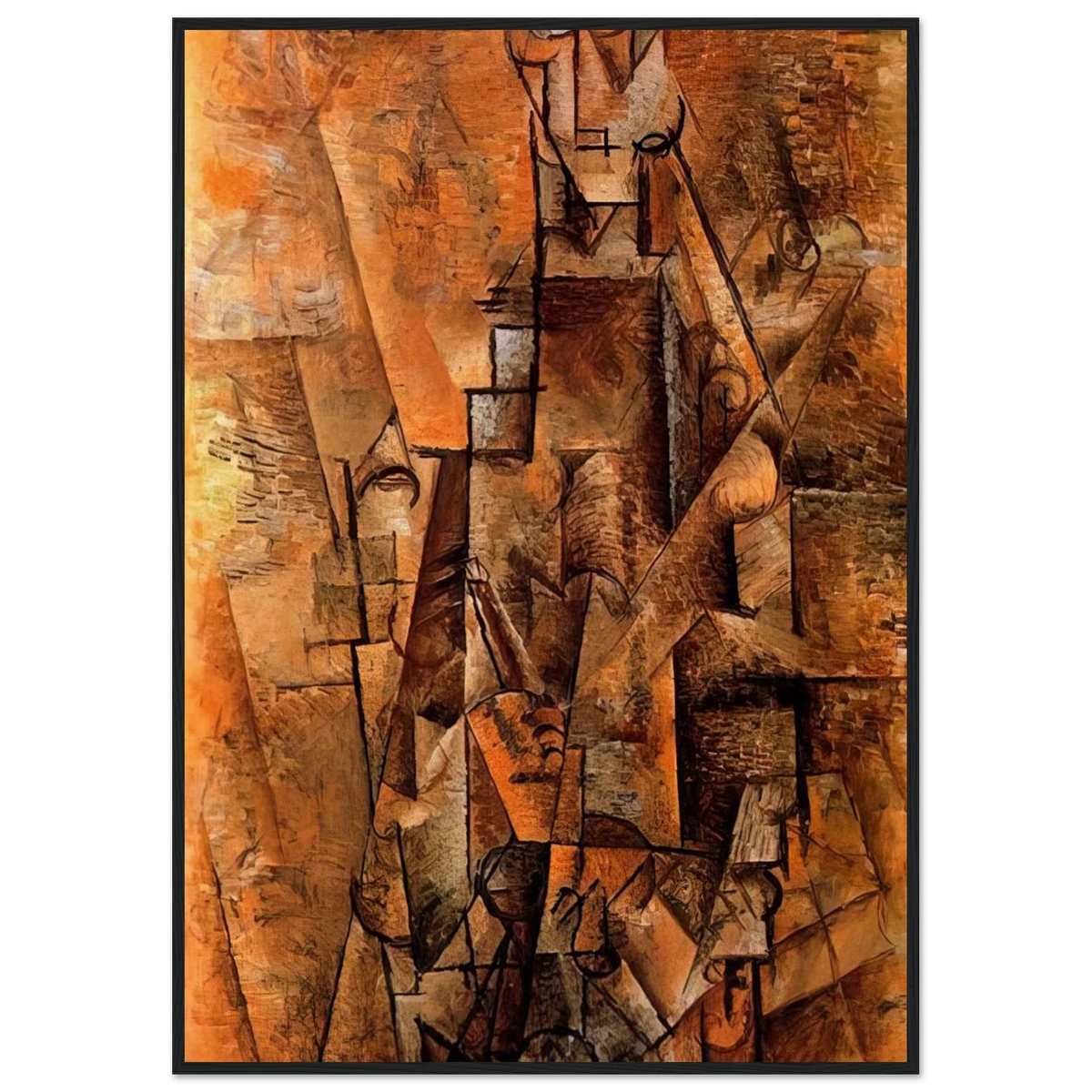 Clarinetist - 1911 Framed Poster | Pablo Picasso Framed Prints Wall Art | Pablo Picasso Shop