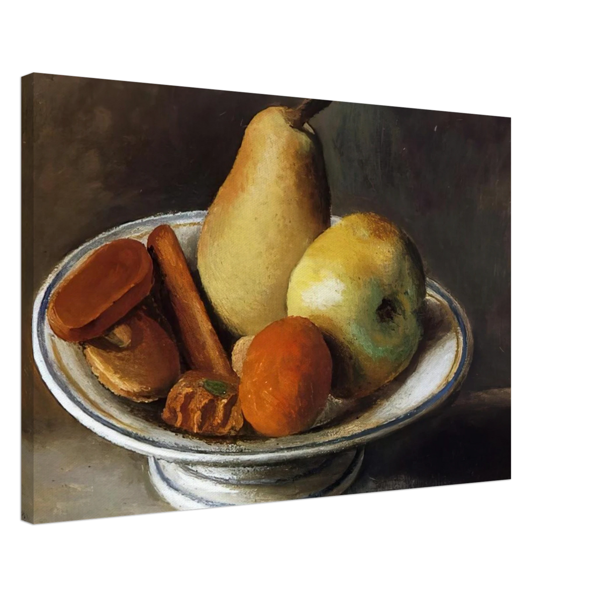 Fruit Bowl with Fruit - 1918 Canvas | Pablo Picasso Canvas | Pablo Picasso Shop
