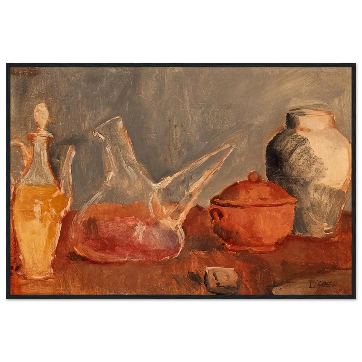 Still life with vases Framed Poster | Pablo Picasso Framed Prints Wall Art | Pablo Picasso Shop