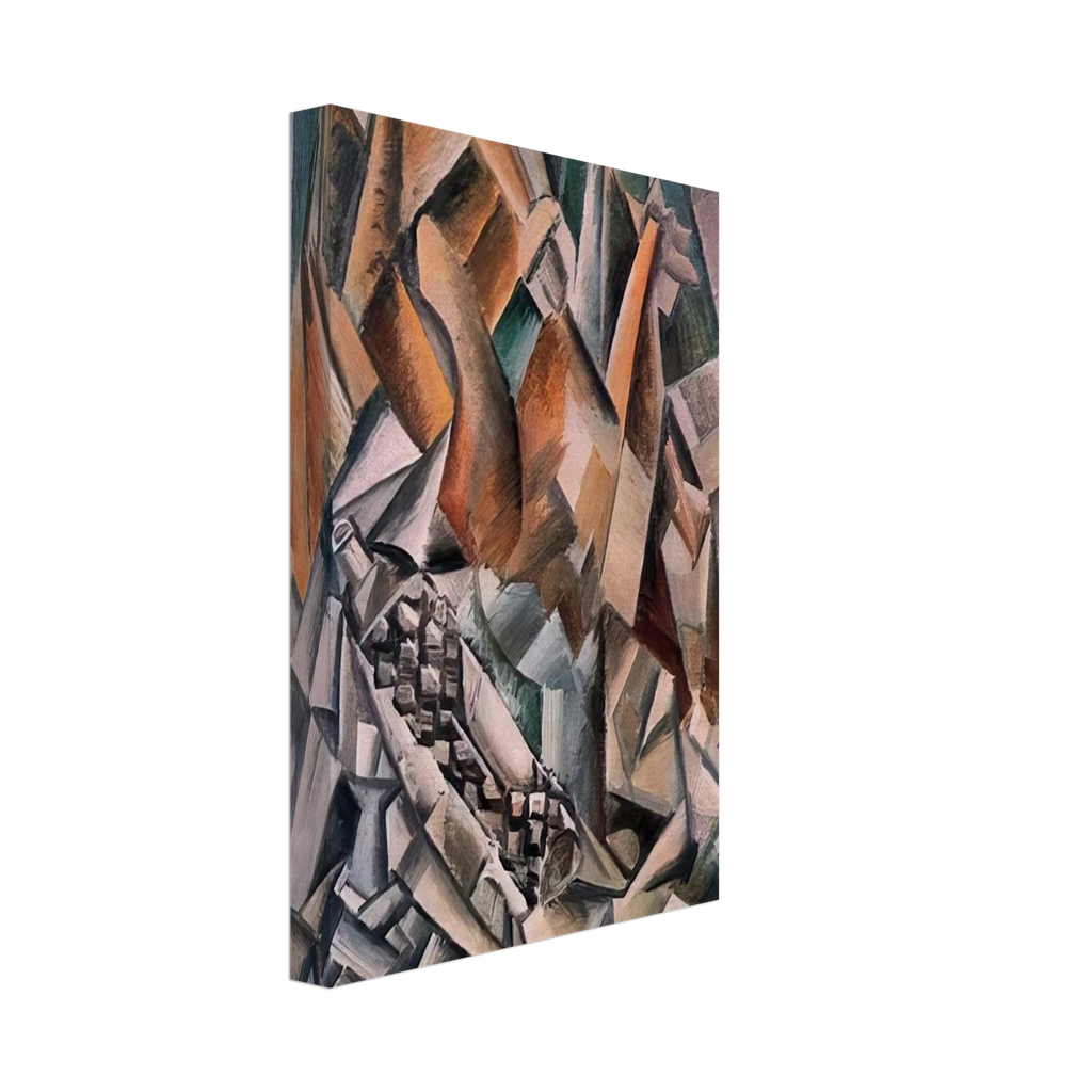 Still life with bottle of Anis del Mono - 1909 Canvas | Pablo Picasso Canvas | Pablo Picasso Shop
