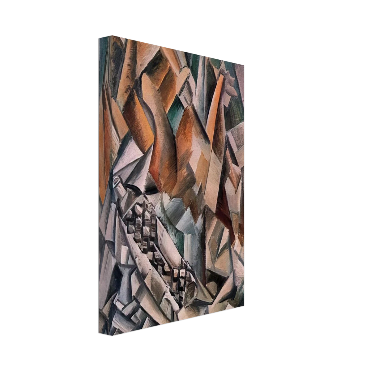 Still life with bottle of Anis del Mono - 1909 Canvas | Pablo Picasso Canvas | Pablo Picasso Shop