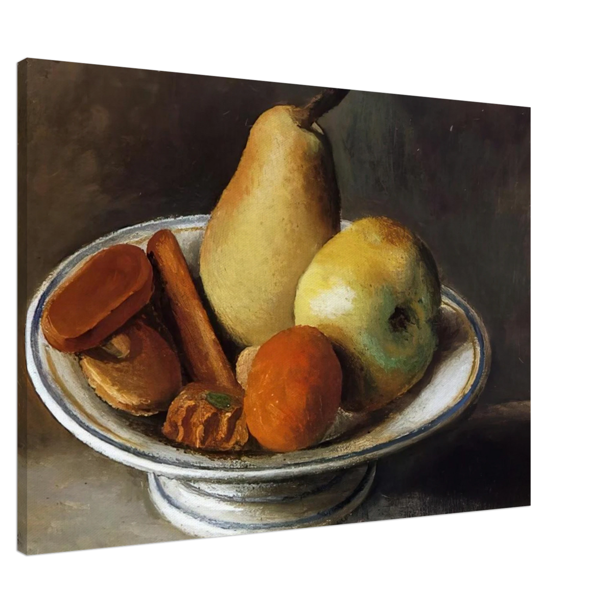 Fruit Bowl with Fruit - 1918 Canvas | Pablo Picasso Canvas | Pablo Picasso Shop