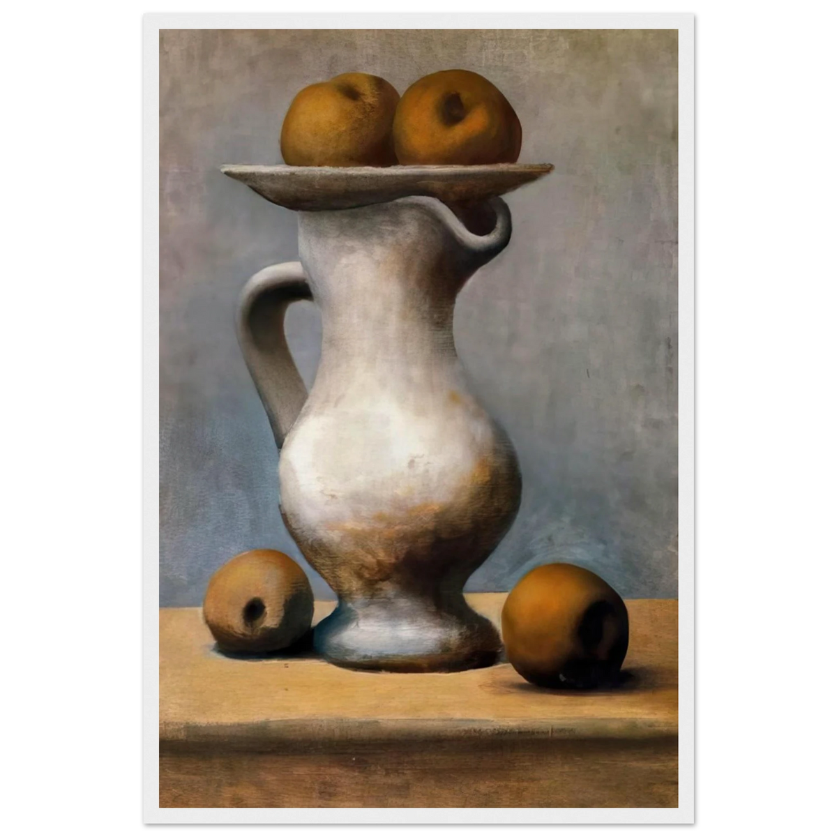 Still life with pitcher and apples Framed Poster | Pablo Picasso Framed Prints Wall Art | Pablo Picasso Shop