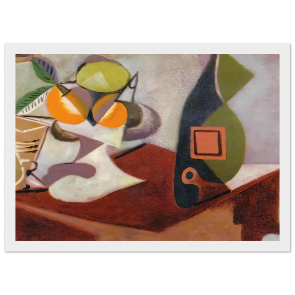 Still life with lemon and oranges Framed Poster | Pablo Picasso Framed Prints Wall Art | Pablo Picasso Shop