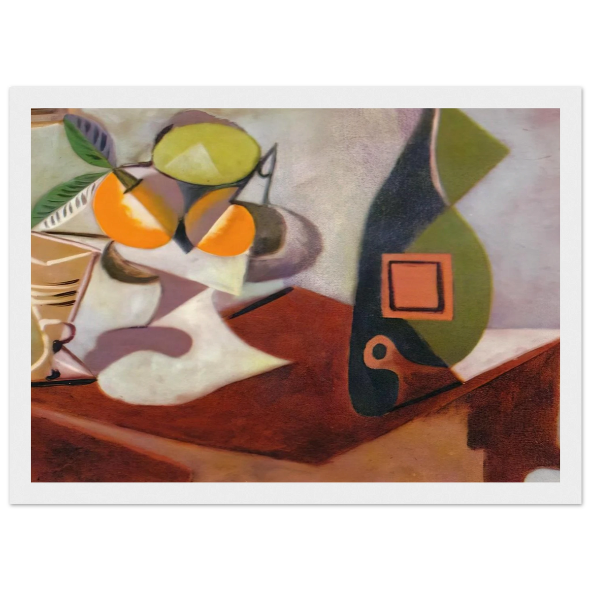 Still life with lemon and oranges Framed Poster | Pablo Picasso Framed Prints Wall Art | Pablo Picasso Shop