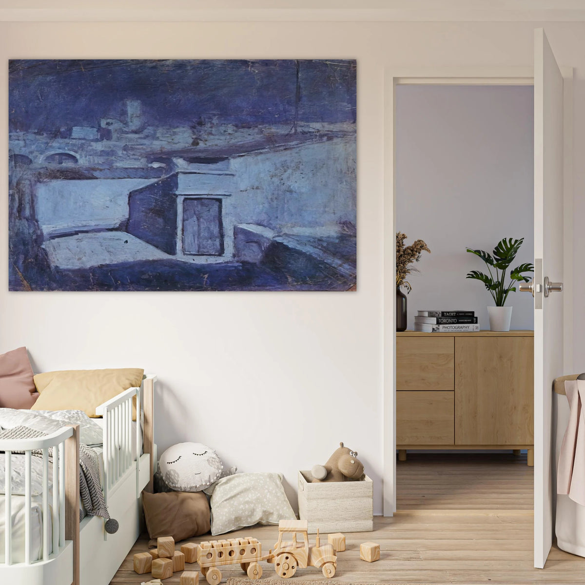 The roofs of Barcelona in the moonlight Poster | Pablo Picasso Poster | Pablo Picasso Shop