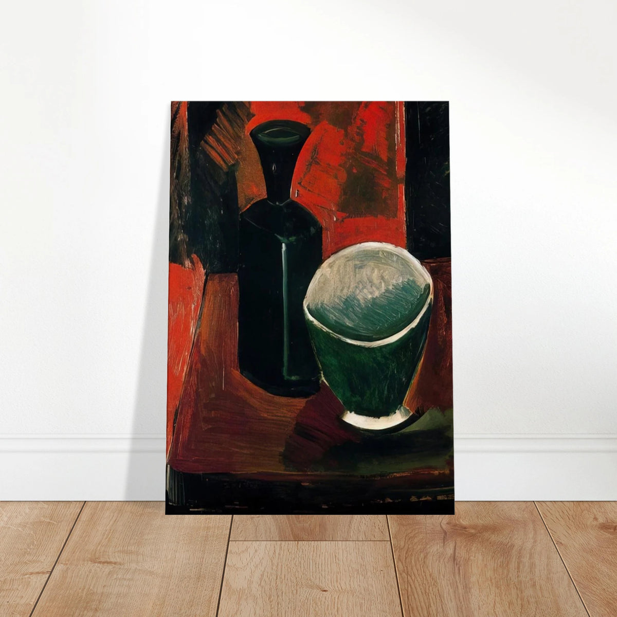 Green Pan and Black Bottle - 1908 Canvas | Pablo Picasso Canvas | Pablo Picasso Shop