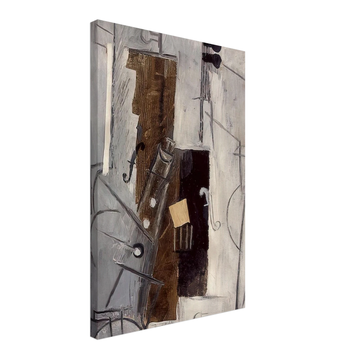 Clarinet and Violin - 1913 Canvas | Pablo Picasso Canvas | Pablo Picasso Shop