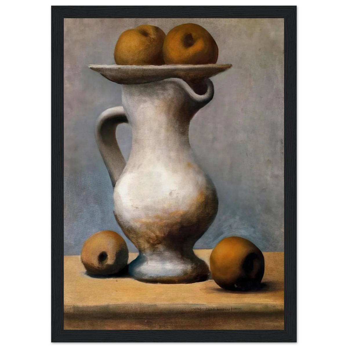 Still life with pitcher and apples Framed Poster | Pablo Picasso Framed Prints Wall Art | Pablo Picasso Shop