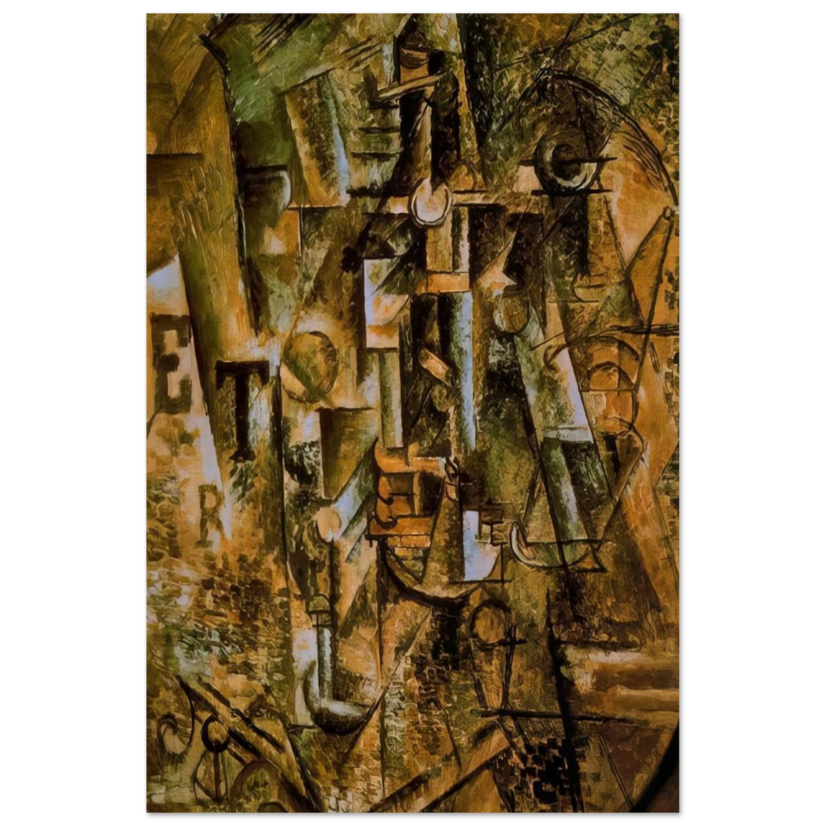 Still life with bottle of rum - 1911 Poster | Pablo Picasso Poster | Pablo Picasso Shop