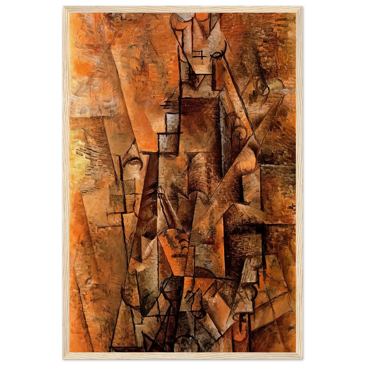 Clarinetist - 1911 Framed Poster | Pablo Picasso Framed Prints Wall Art | Pablo Picasso Shop