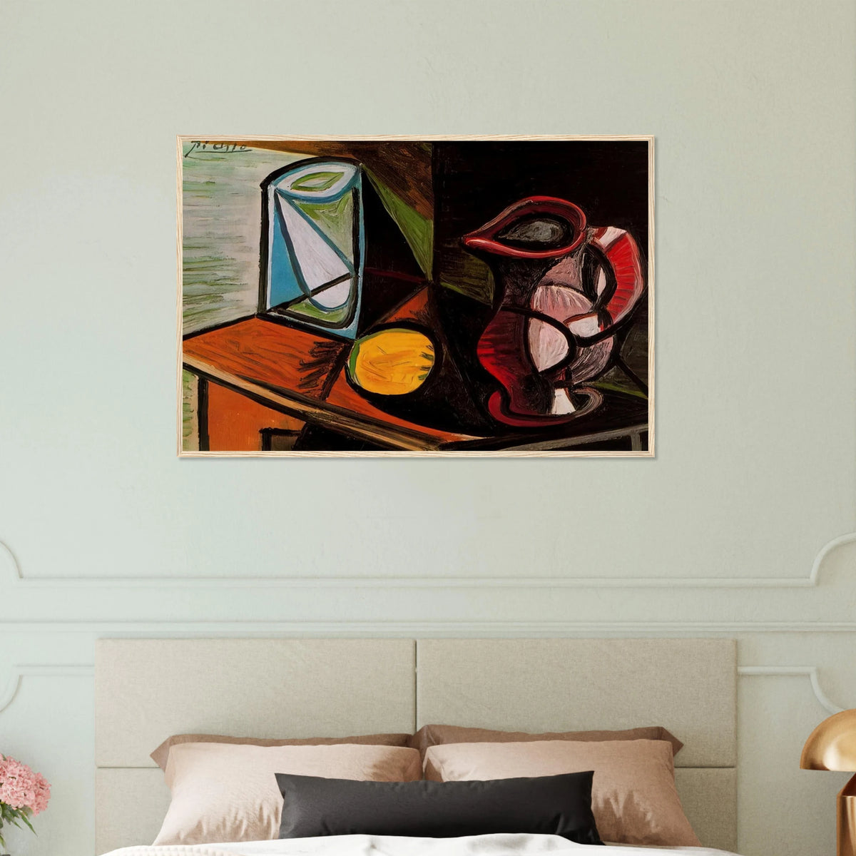 Glass and pitcher Framed Poster | Pablo Picasso Framed Prints Wall Art | Pablo Picasso Shop