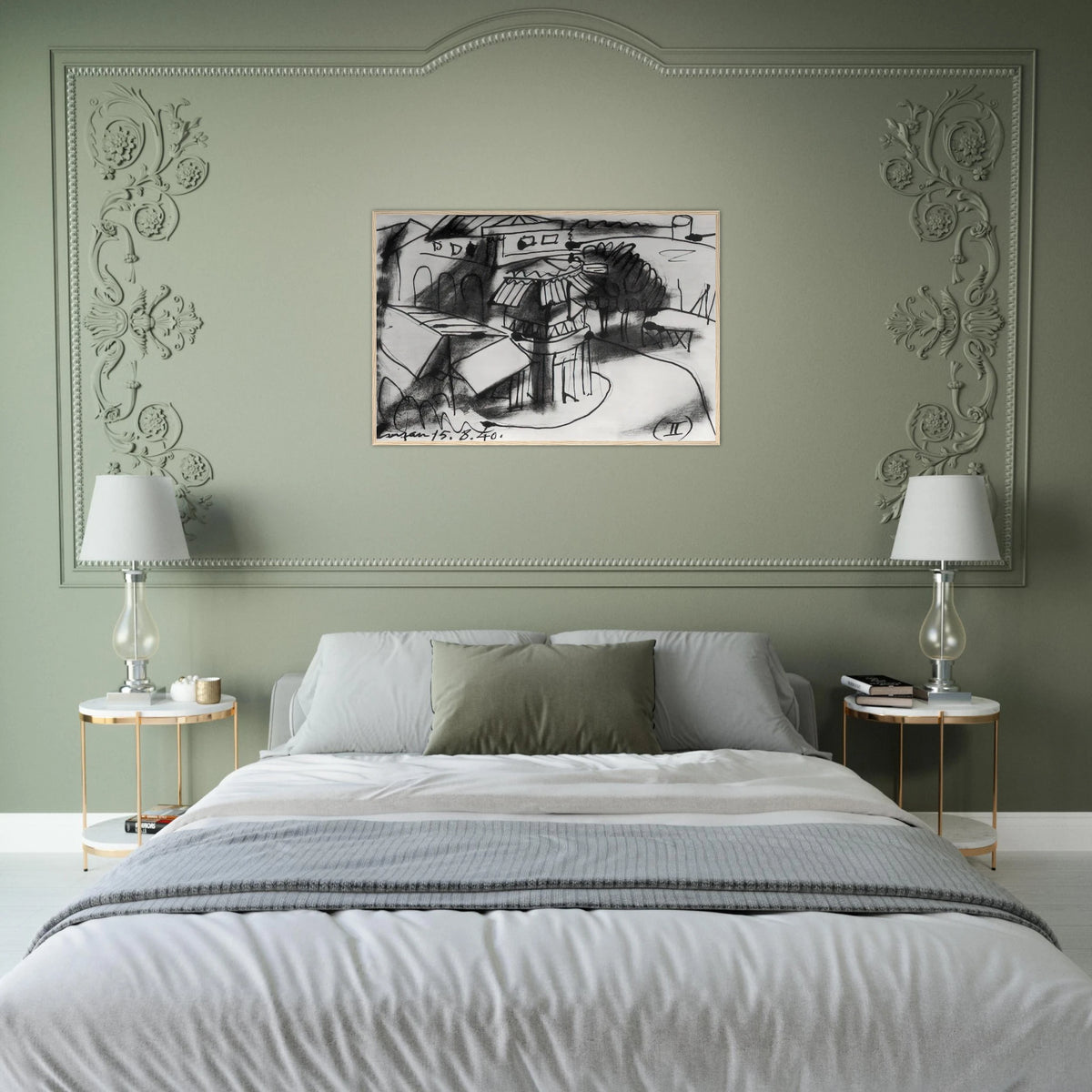 Café in Royan - 1940 Framed Poster | Pablo Picasso Framed Prints Wall Art | Pablo Picasso Shop