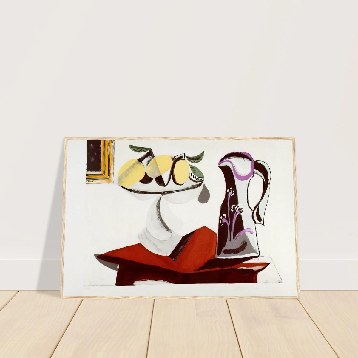 Still life with lemon and jug Framed Poster | Pablo Picasso Framed Prints Wall Art | Pablo Picasso Shop