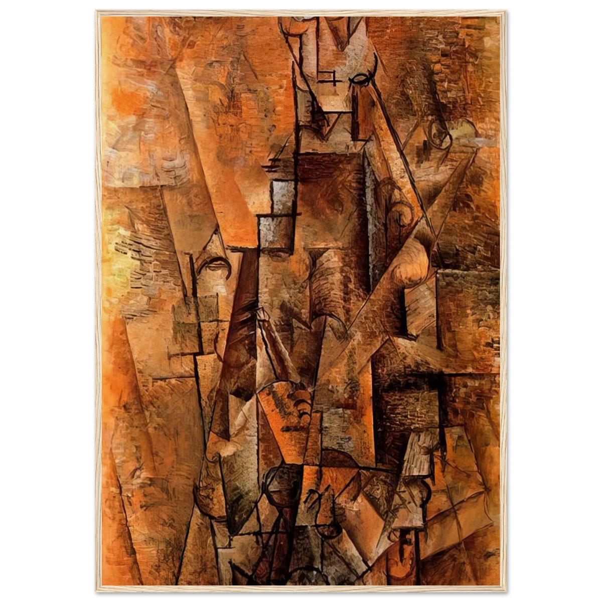 Clarinetist - 1911 Framed Poster | Pablo Picasso Framed Prints Wall Art | Pablo Picasso Shop