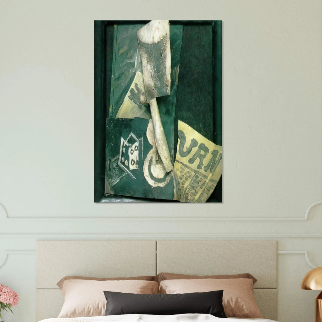 Glass and newspaper Canvas | Pablo Picasso Canvas | Pablo Picasso Shop