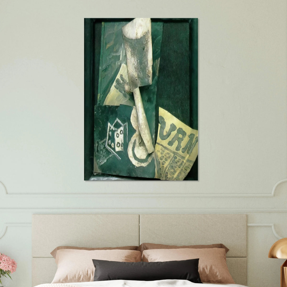 Glass and newspaper Canvas | Pablo Picasso Canvas | Pablo Picasso Shop