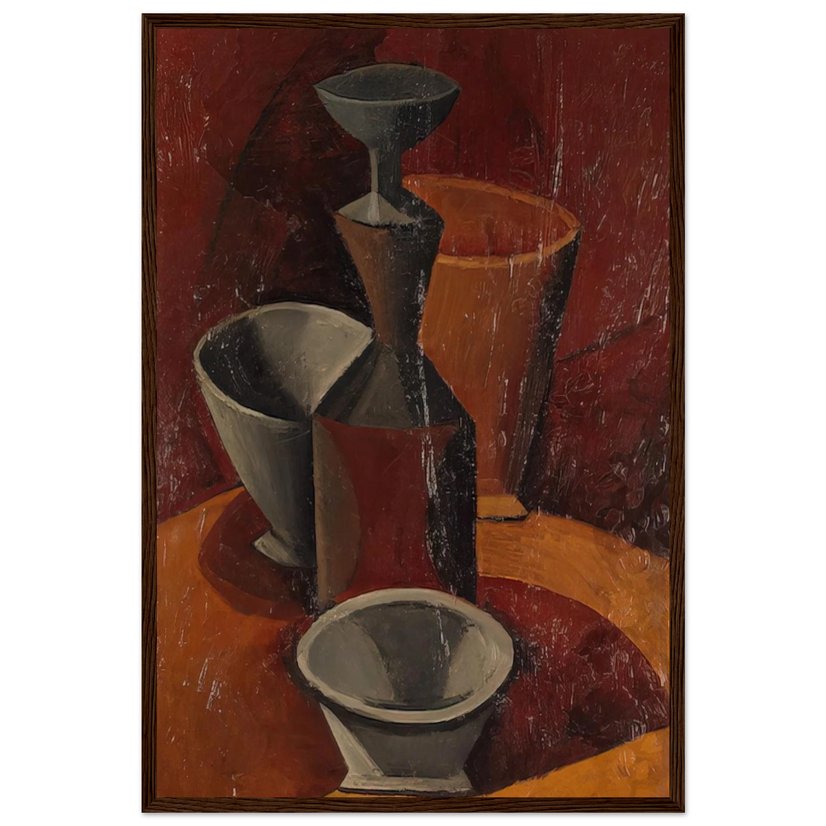 Pitcher and Bowls - 1908 Framed Poster | Pablo Picasso Framed Prints Wall Art | Pablo Picasso Shop