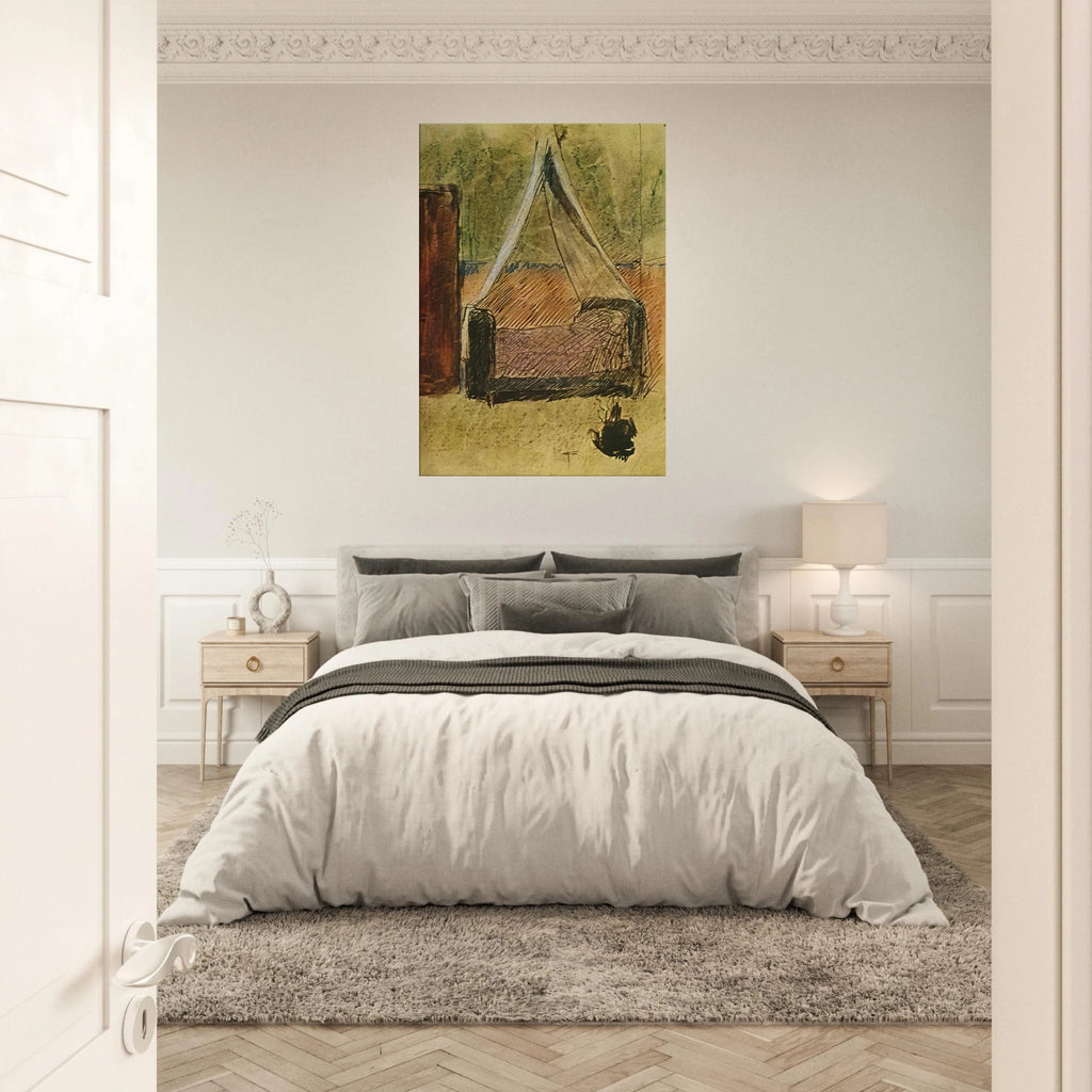 Bed with mosquito nets Canvas | Pablo Picasso Canvas | Pablo Picasso Shop