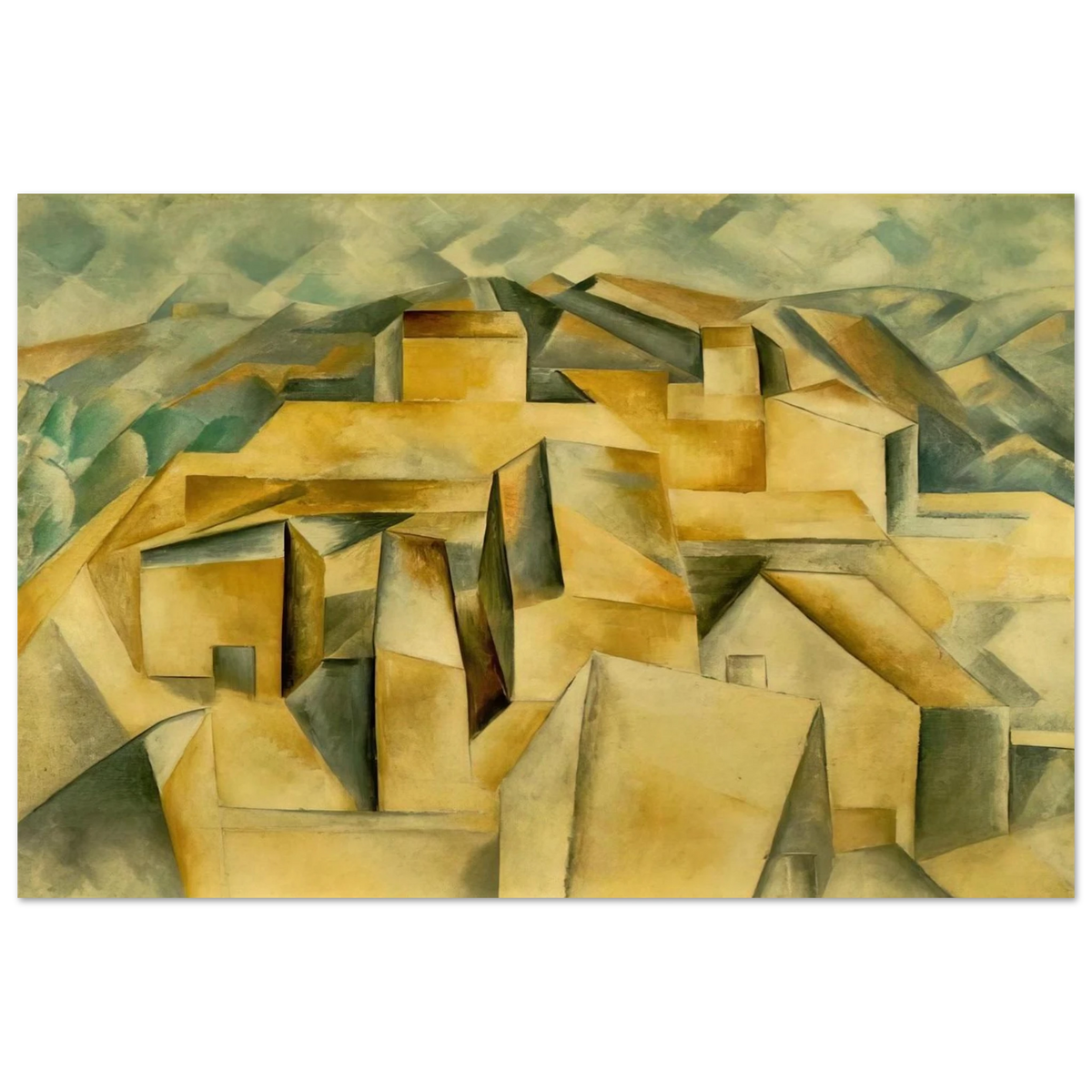Houses on the hill Poster | Pablo Picasso Poster | Pablo Picasso Shop