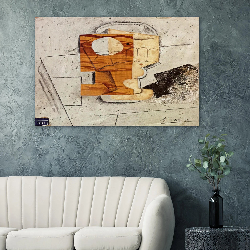 Glass on a Table - 1914 Poster | Pablo Picasso Poster | Pablo Picasso Shop