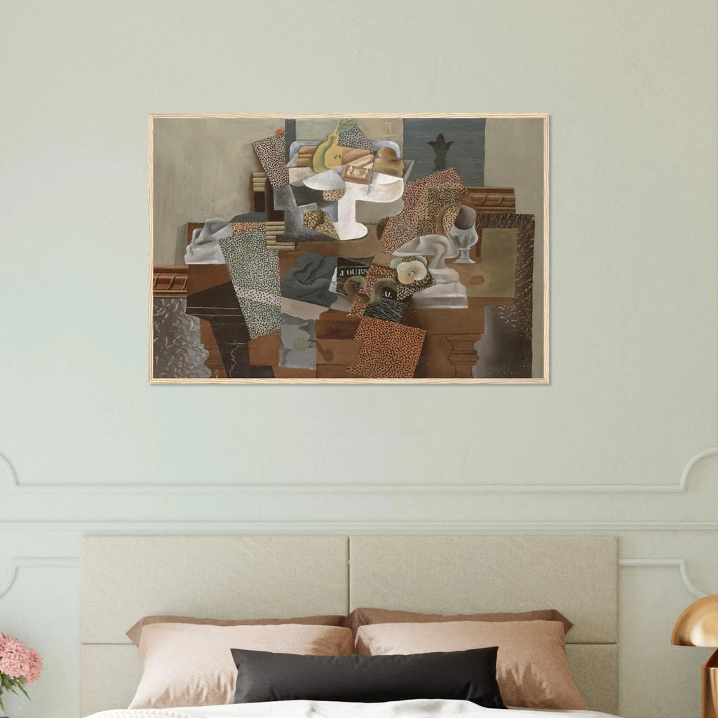 Still Life with Compote and Glass - 1914 Framed Poster | Pablo Picasso Framed Prints Wall Art | Pablo Picasso Shop