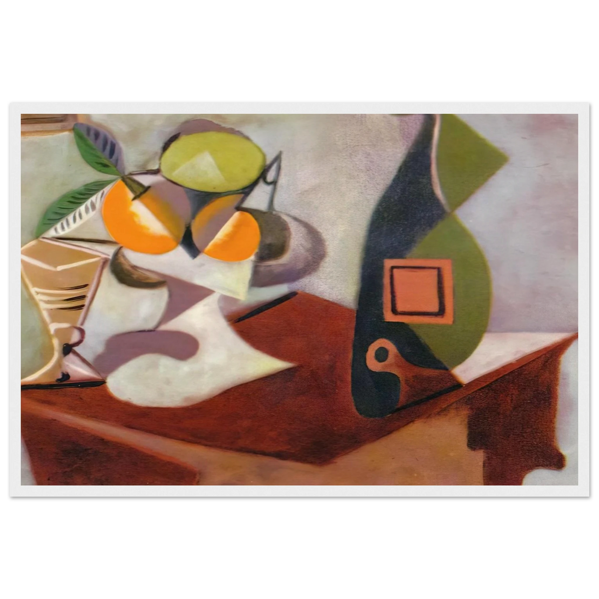 Still life with lemon and oranges Framed Poster | Pablo Picasso Framed Prints Wall Art | Pablo Picasso Shop