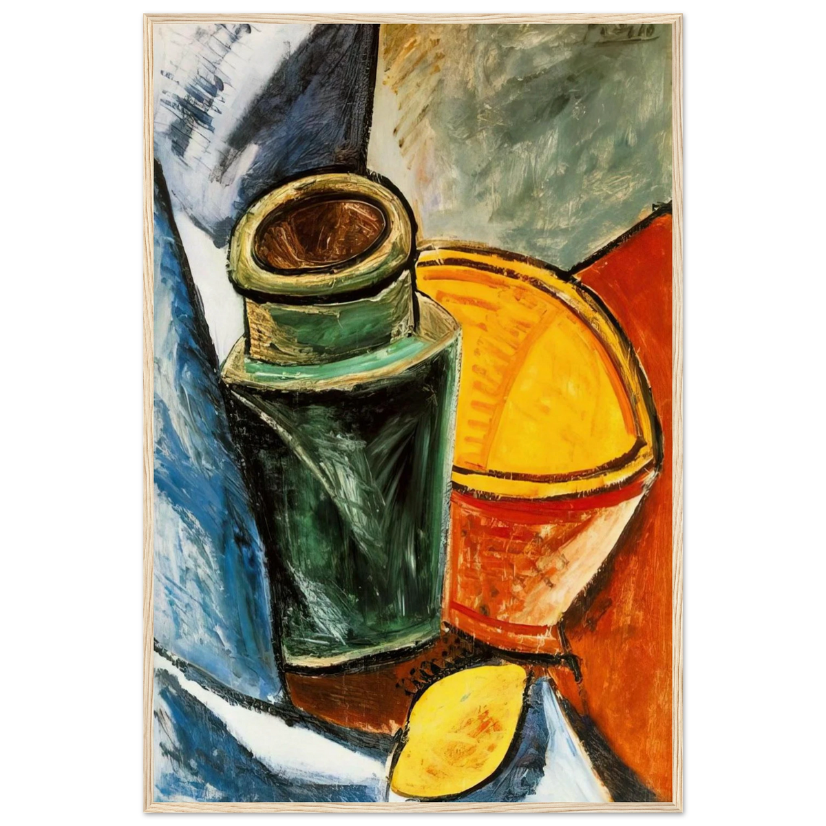 Still life with lemons Framed Poster | Pablo Picasso Framed Prints Wall Art | Pablo Picasso Shop