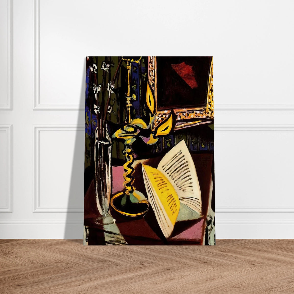 Still life with candlestick - 1937 Canvas | Pablo Picasso Canvas | Pablo Picasso Shop