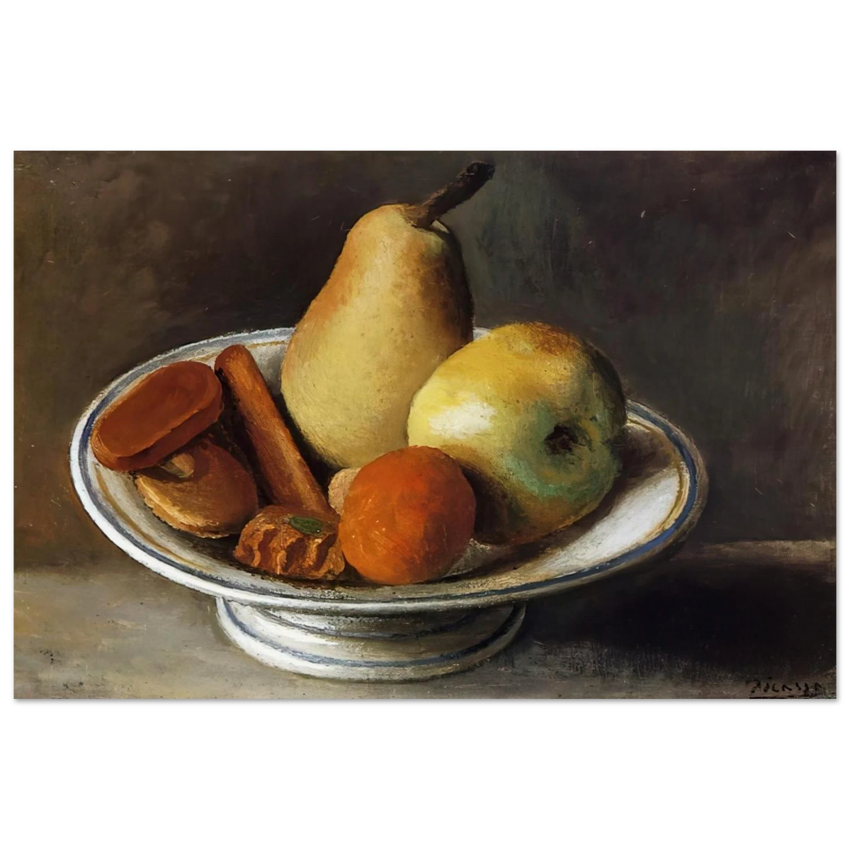 Fruit Bowl with Fruit - 1918 Poster | Pablo Picasso Poster | Pablo Picasso Shop