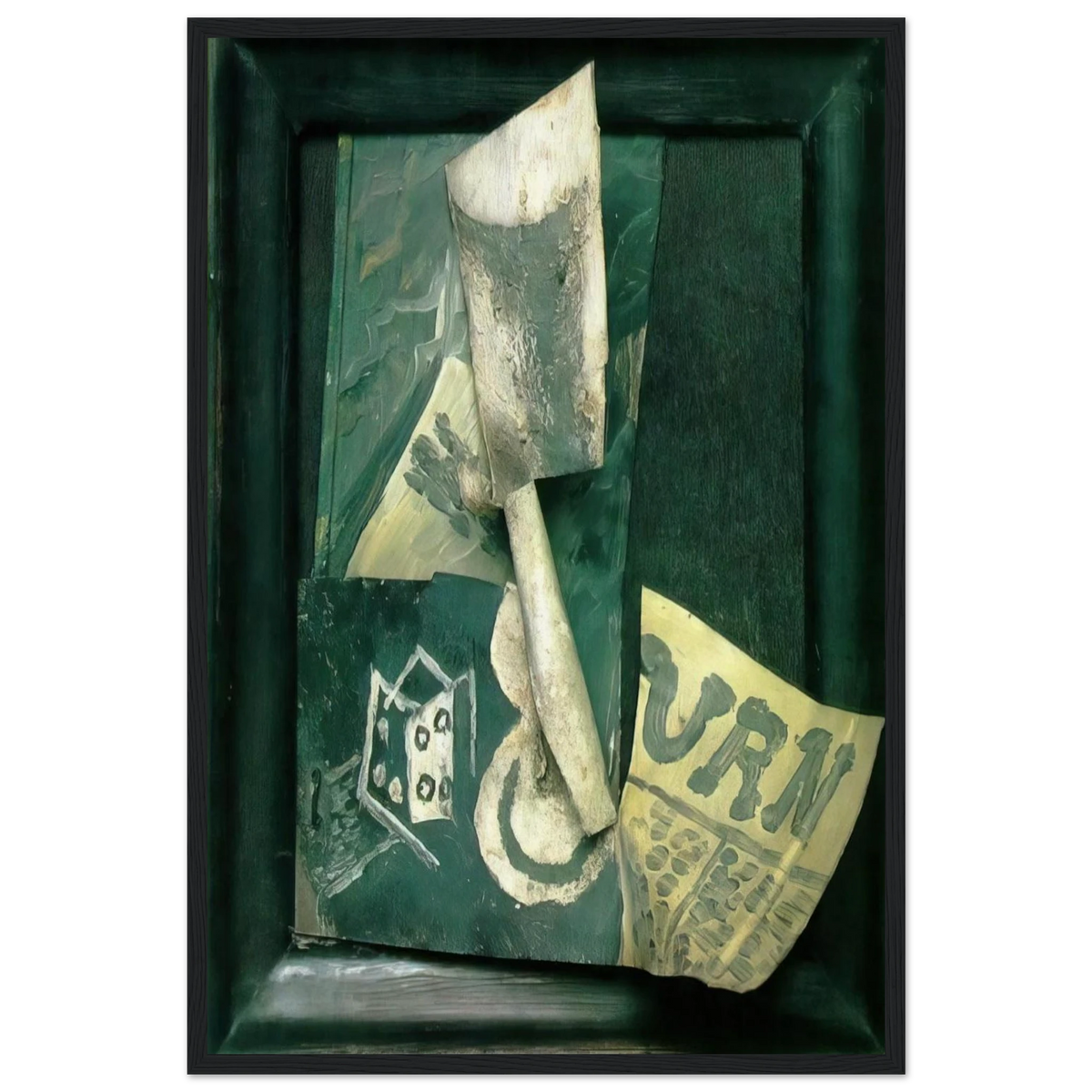 Glass and newspaper Framed Poster | Pablo Picasso Framed Prints Wall Art | Pablo Picasso Shop