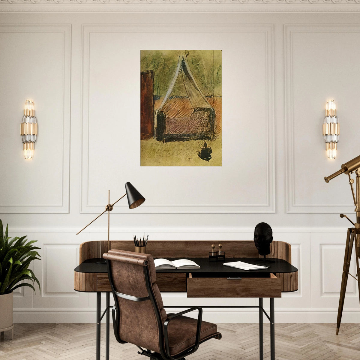 Bed with mosquito nets Canvas | Pablo Picasso Canvas | Pablo Picasso Shop