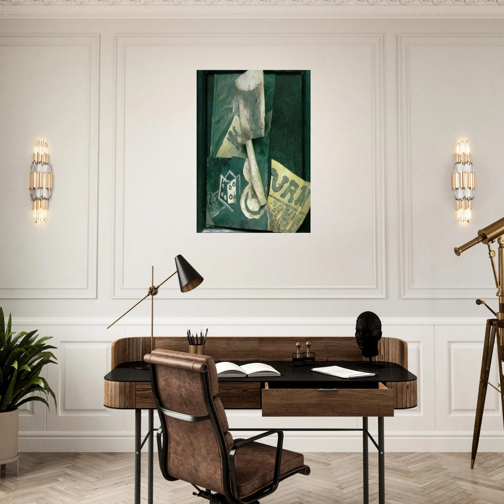 Glass and newspaper Canvas | Pablo Picasso Canvas | Pablo Picasso Shop