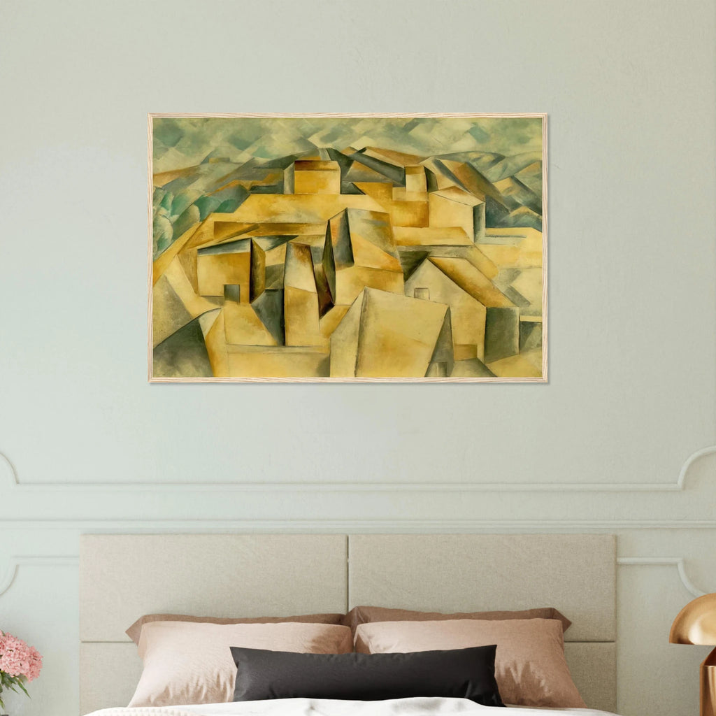 Houses on the hill Framed Poster | Pablo Picasso Framed Prints Wall Art | Pablo Picasso Shop