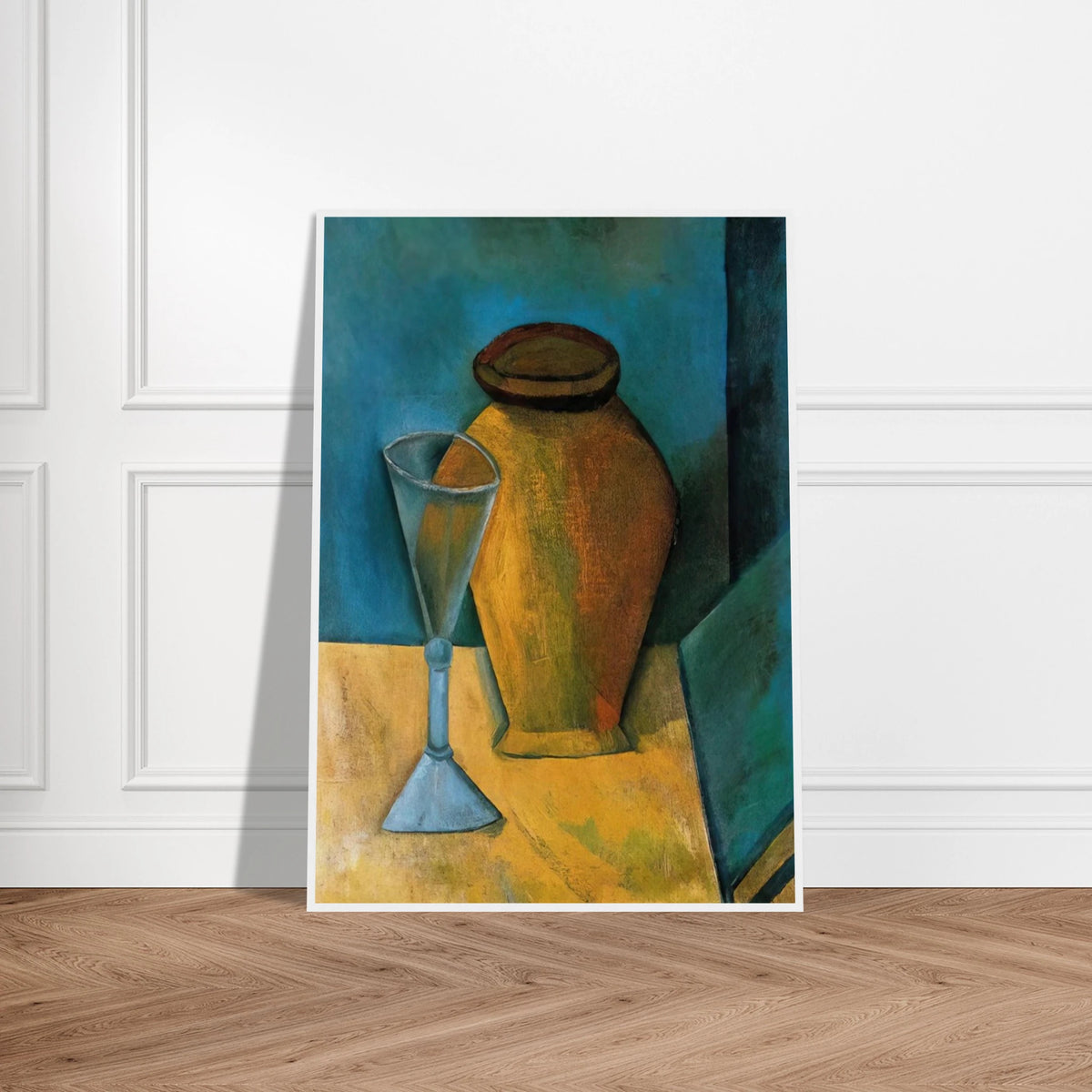 Pot, Glass and Book - 1908 Framed Poster | Pablo Picasso Framed Prints Wall Art | Pablo Picasso Shop