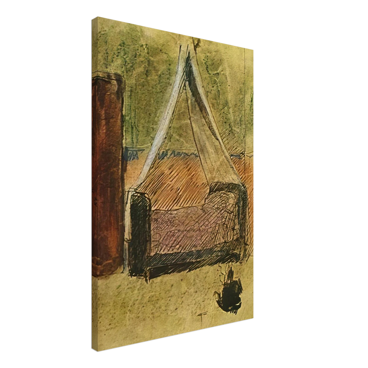 Bed with mosquito nets Canvas | Pablo Picasso Canvas | Pablo Picasso Shop