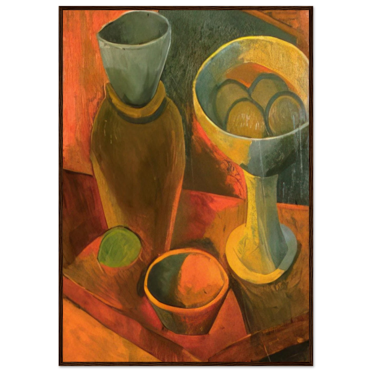 Jug and fruit dish Framed Poster | Pablo Picasso Framed Prints Wall Art | Pablo Picasso Shop